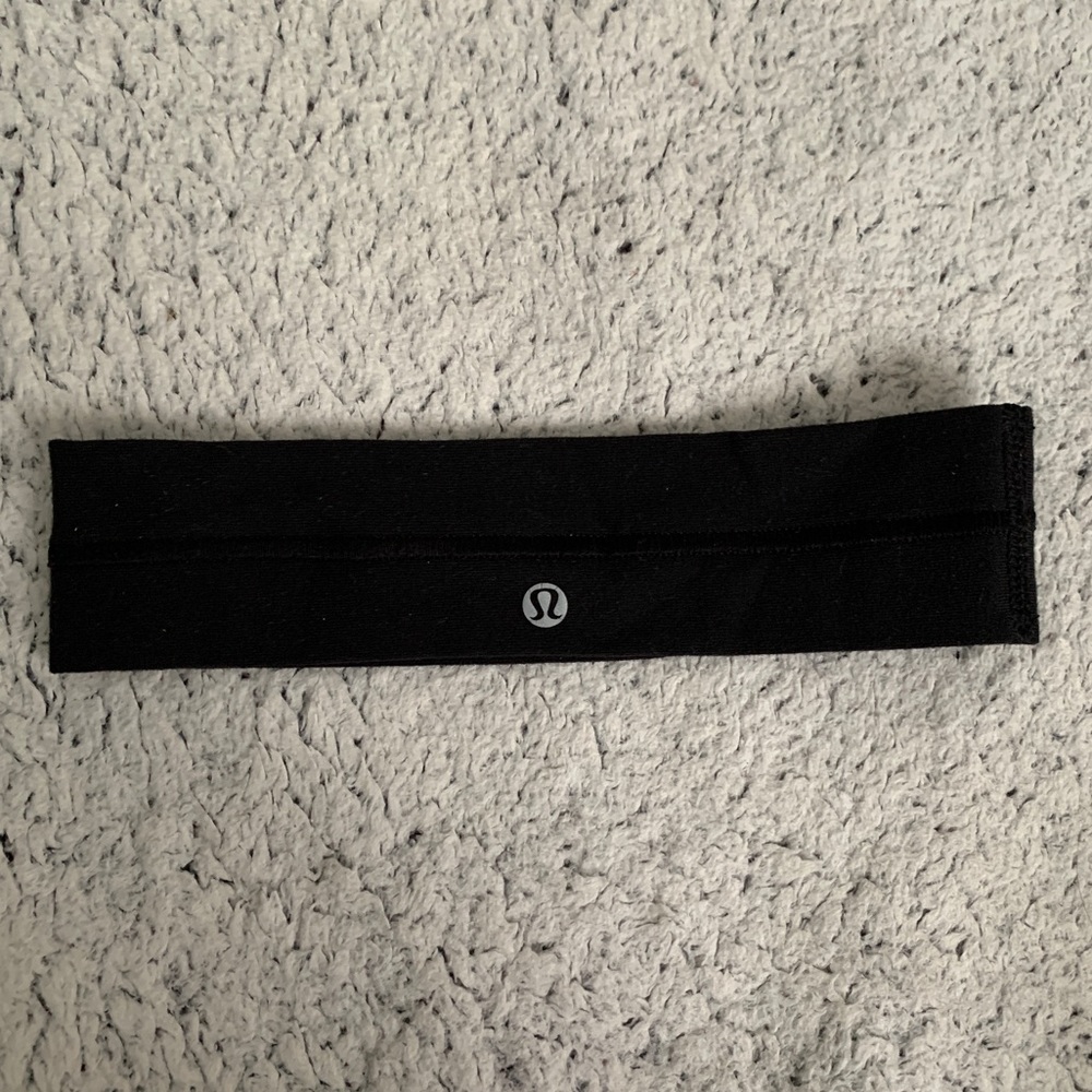 One Size Black Original Lulu Lemon Headband